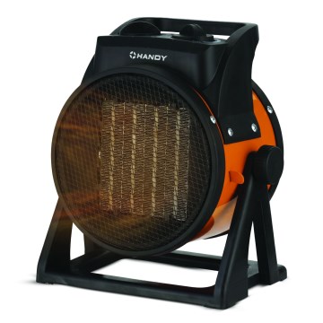 Keramik-Heizlüfter 1000/2000 W, 230 V, orange/schwarz