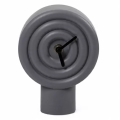 Keramik-Tischuhr 16 cm 1xAA grau