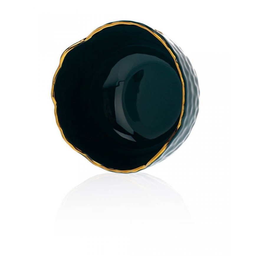 Keramikschale TIGELLA 13 cm grün/gold