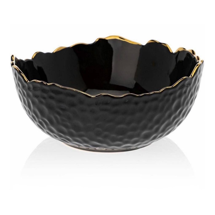 Keramikschale TIGELLA 20 cm schwarz/golden