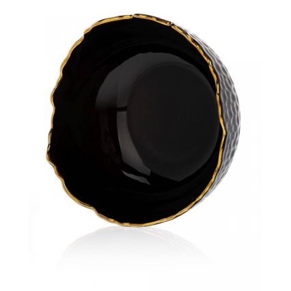 Keramikschale TIGELLA 20 cm schwarz/golden