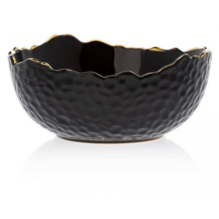 Keramikschale TIGELLA 20 cm schwarz/golden
