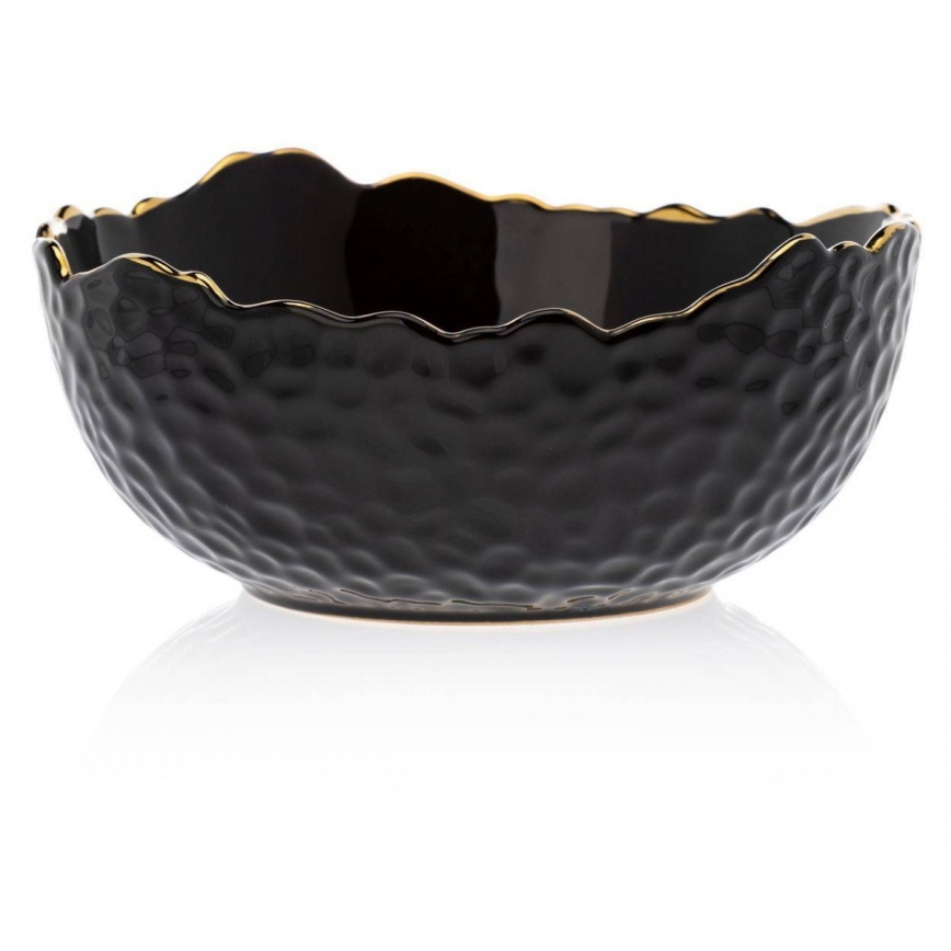 Keramikschale TIGELLA 20 cm schwarz/golden
