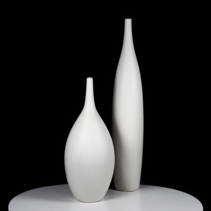 Keramikvase 70 cm weiß