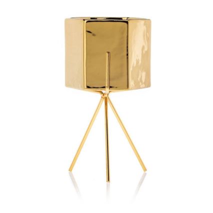 Keramischer Blumentopf SASHI 20x11 cm gold