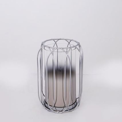 Kerzenhalter 19,5x13,5 cm silber