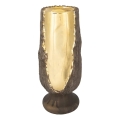 Kerzenhalter 25x11 cm, Gold/Braun