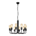 Ketten-Kronleuchter TIFFANY 10xE27/60W/230V schwarz