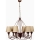 Kettenhängelampe CLASSIC 6xE14/40W/230V bronze/beige