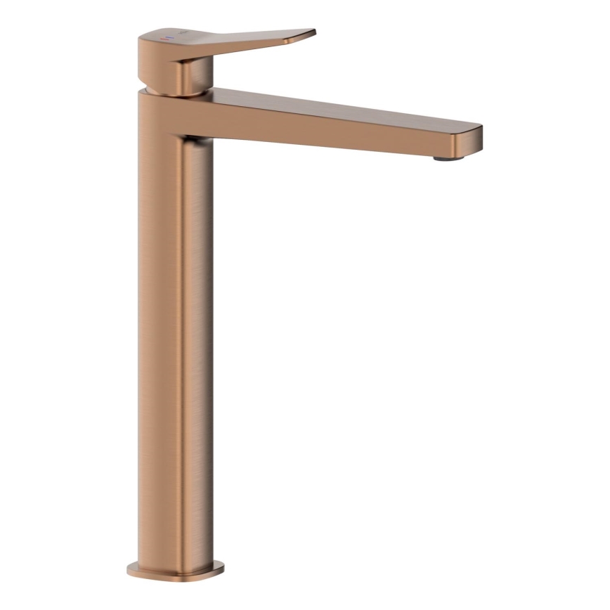 KFA Armatura 4522-712-34 - Waschtischarmatur + Ablaufgarnitur MALAGA 30,3 cm Roségold