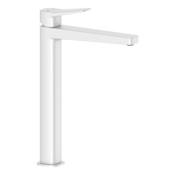 KFA Armatura 4522-712-44 - Waschtischarmatur + Ablaufgarnitur MALAGA 30,3 cm, weiß