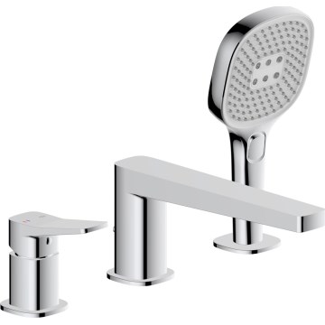 KFA Armatura 4525-210-00 - Badewannenarmatur 3-Loch MALAGA Hochglanz-Chrom