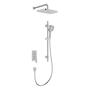KFA Armatura 4529-301-00 - Duschset mit Unterputz-Armatur MALAGA, Hochglanzchrom
