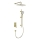 KFA Armatura 4529-301-31 - Duschgarnitur mit Unterputz-Armatur MALAGA gebürstetes Gold