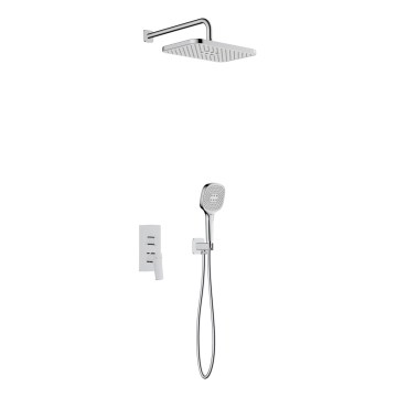 KFA Armatura 4529-501-00 - Duschset mit Unterputz-Armatur MALAGA, glänzender Chrom