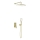 KFA Armatura 4529-501-31 - Duschset mit Unterputz-Armatur MALAGA in gebürstetem Gold