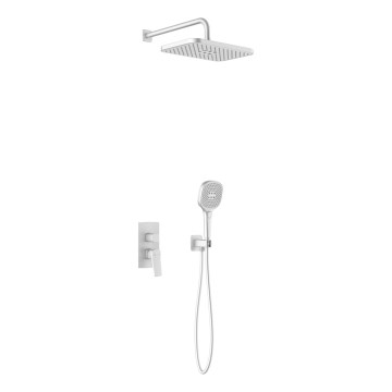 KFA Armatura 4529-501-44 - Duschgarnitur mit Unterputz-Armatur MALAGA weiß
