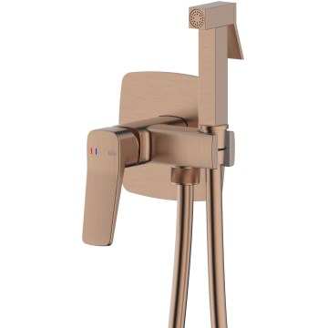 KFA Armatura 4529-512-34 - Bidetarmatur mit Handbrause zur Unterputzmontage MALAGA Roségold