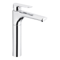 KFA Armatura 5022-712-00 - Waschbeckenarmatur + Ablauf mit Überlauf TANZANIT 28,4 cm glänzendes Chrom