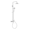 KFA Armatura 5026-910-00 - Duschset mit Armatur TANZANIT glänzendes Chrom