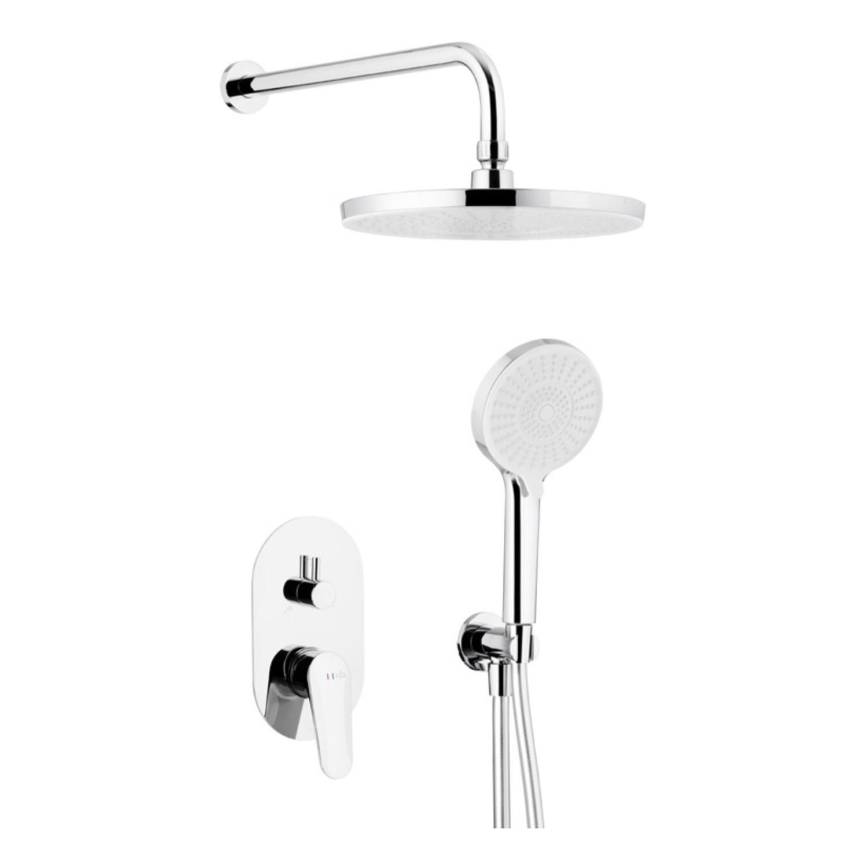 KFA Armatura 5559-501-00 - Duschgarnitur mit Unterputz-Armatur OTAVA glänzendes Chrom