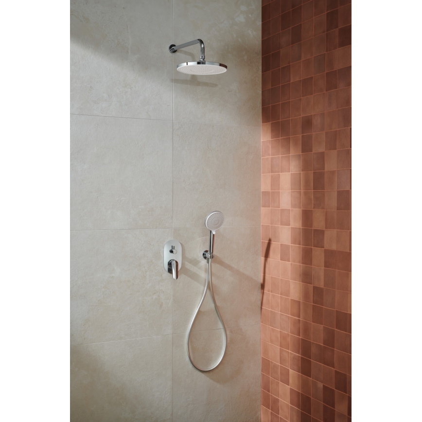 KFA Armatura 5559-501-00 - Duschgarnitur mit Unterputz-Armatur OTAVA glänzendes Chrom
