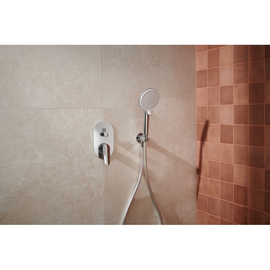 KFA Armatura 5559-501-00 - Duschgarnitur mit Unterputz-Armatur OTAVA glänzendes Chrom