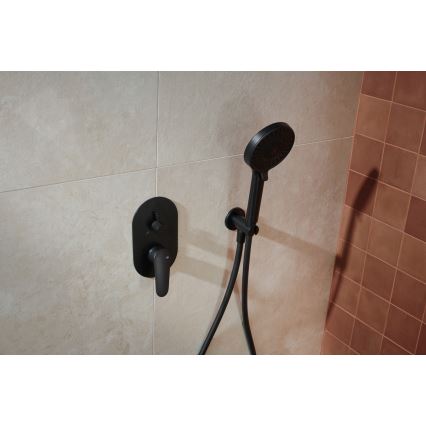 KFA Armatura 5559-501-81 - Duschgarnitur mit Unterputz-Armatur OTAVA matt schwarz