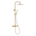 KFA Armatura 5736-920-31 - Duschset mit Thermostatarmatur MOZA in gebürstetem Gold
