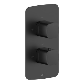 KFA Armatura 5759-001-81 - Thermostatische Duscharmatur zur Unterputzmontage MALAGA schwarz
