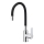 KFA Armatura 6553-915-00 - Wasserhahn/Armatur mit flexiblem Arm RUMBA 40,5 cm schwarz/glänzendes Chrom