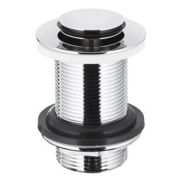 KFA Armatura 660-353-00 - Waschbeckenabfluss ohne Überlauf CLICK-CLACK d 6,2 cm glänzendes Chrom
