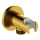 KFA Armatura 845-053-31 - Runder Duschhalter mit Auslass MOZA Messing/geschliffen golden