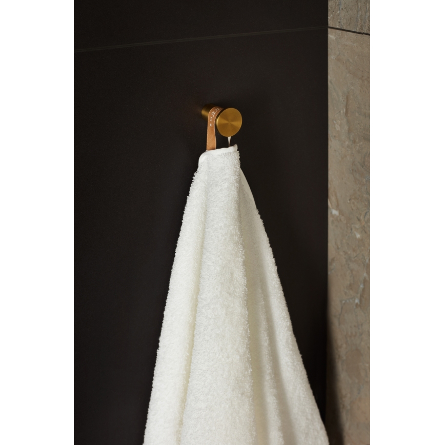 KFA Armatura 864-020-31 - Wandhaken TOWEL Edelstahl/geschliffen golden
