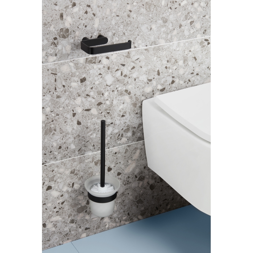 KFA Armatura 864-031-81 - Toilettenbürste wandmontiert matt schwarz