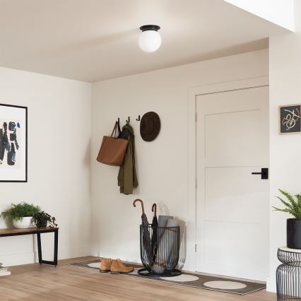Kichler - Deckenleuchte ALBERS 1xE27/40W/230V Ø 20,3 cm schwarz