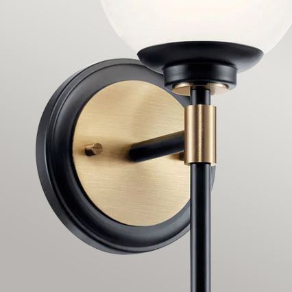 Kichler - LED-Badezimmer-Wandleuchte BENNO 2x G9/3W/230V goldfarben IP44