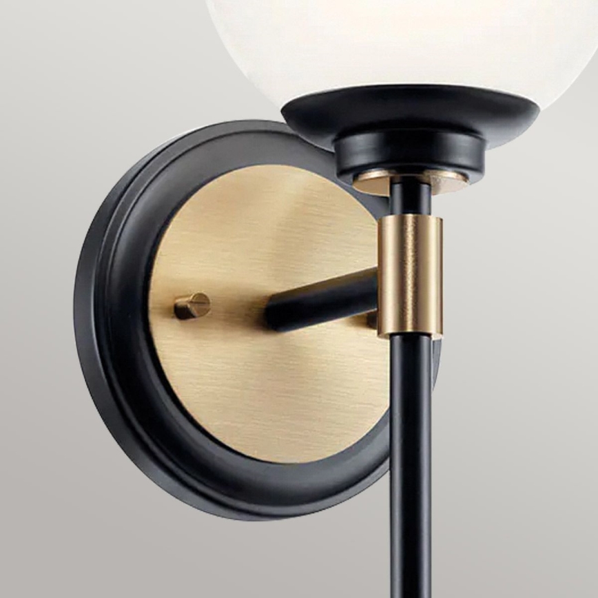 Kichler - LED-Badezimmer-Wandleuchte BENNO 2x G9/3W/230V goldfarben IP44