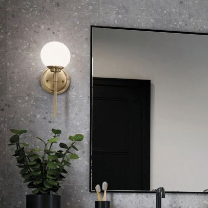 Kichler - LED-Wandleuchte für Badezimmer BENNO 1xG9/3W/230V IP44 Messing