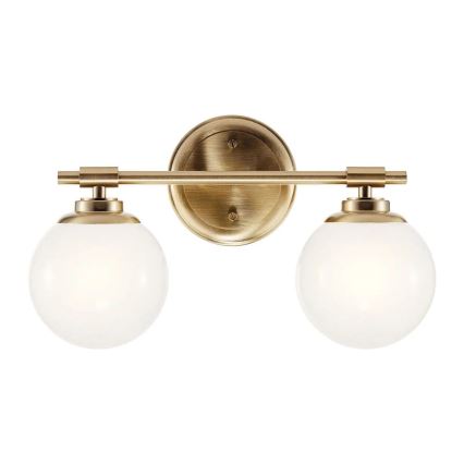 Kichler - LED-Wandleuchte für Badezimmer BENNO 2xG9/3W/230V IP44 Messing