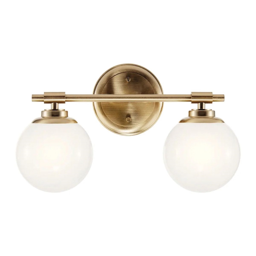 Kichler - LED-Wandleuchte für Badezimmer BENNO 2xG9/3W/230V IP44 Messing
