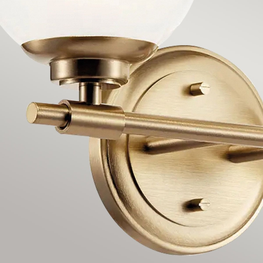 Kichler - LED-Wandleuchte für Badezimmer BENNO 2xG9/3W/230V IP44 Messing