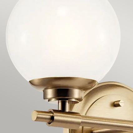 Kichler - LED-Wandleuchte für Badezimmer BENNO 2xG9/3W/230V IP44 Messing