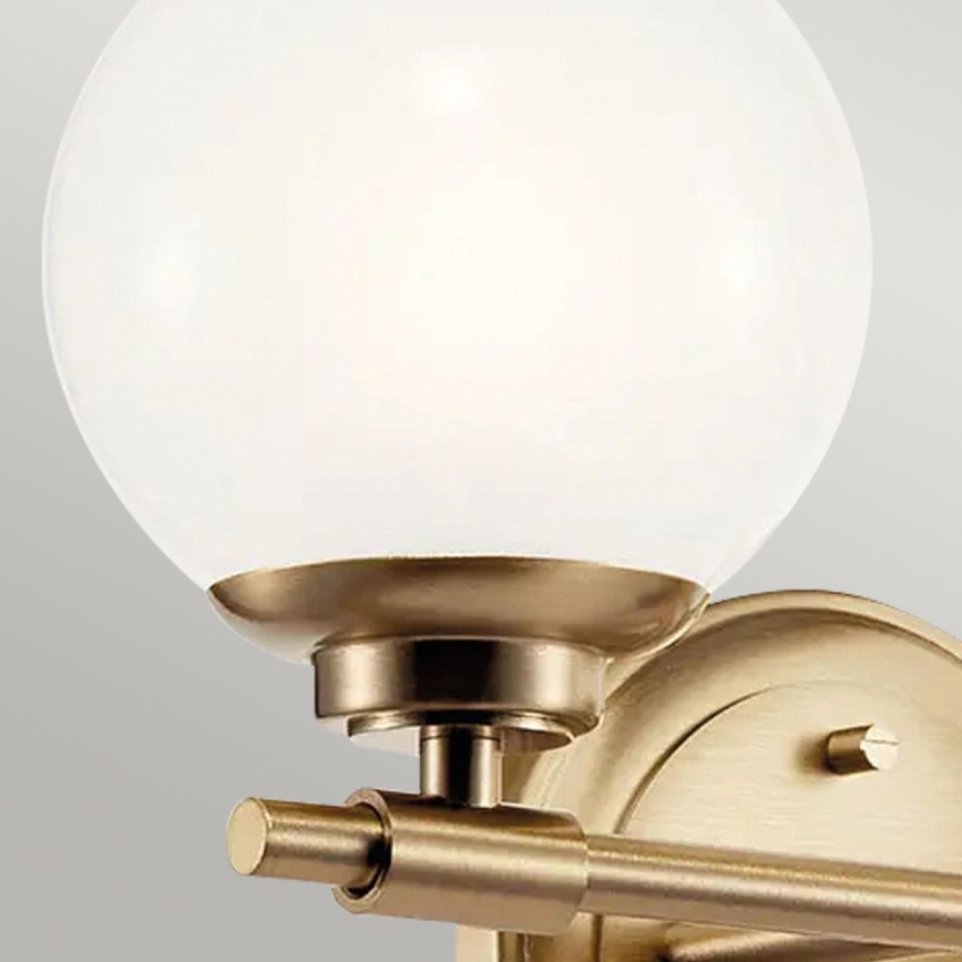 Kichler - LED-Wandleuchte für Badezimmer BENNO 2xG9/3W/230V IP44 Messing