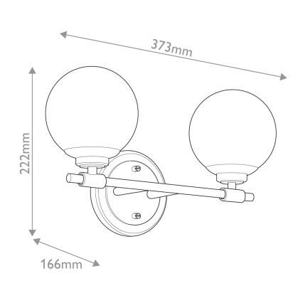 Kichler - LED-Wandleuchte für Badezimmer BENNO 2xG9/3W/230V IP44 Messing