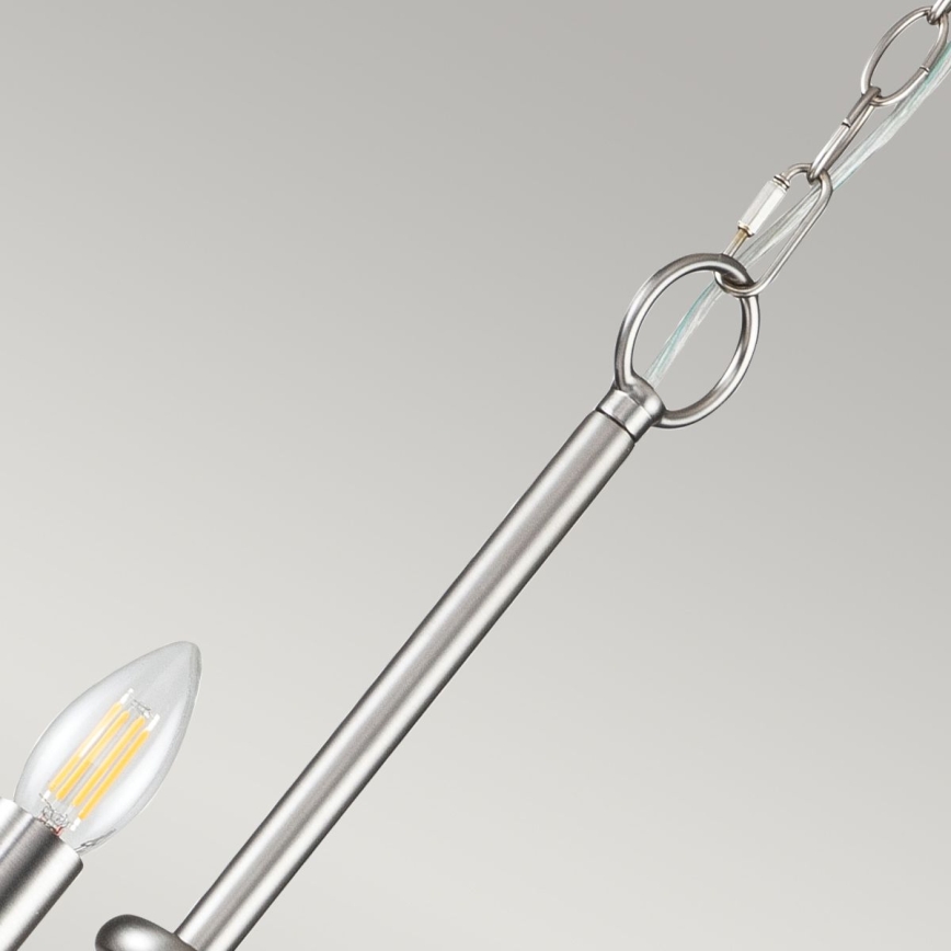 Kichler - Kronleuchter an Kette CAPITOL HILL 12xE14/40W/230V mattchrom