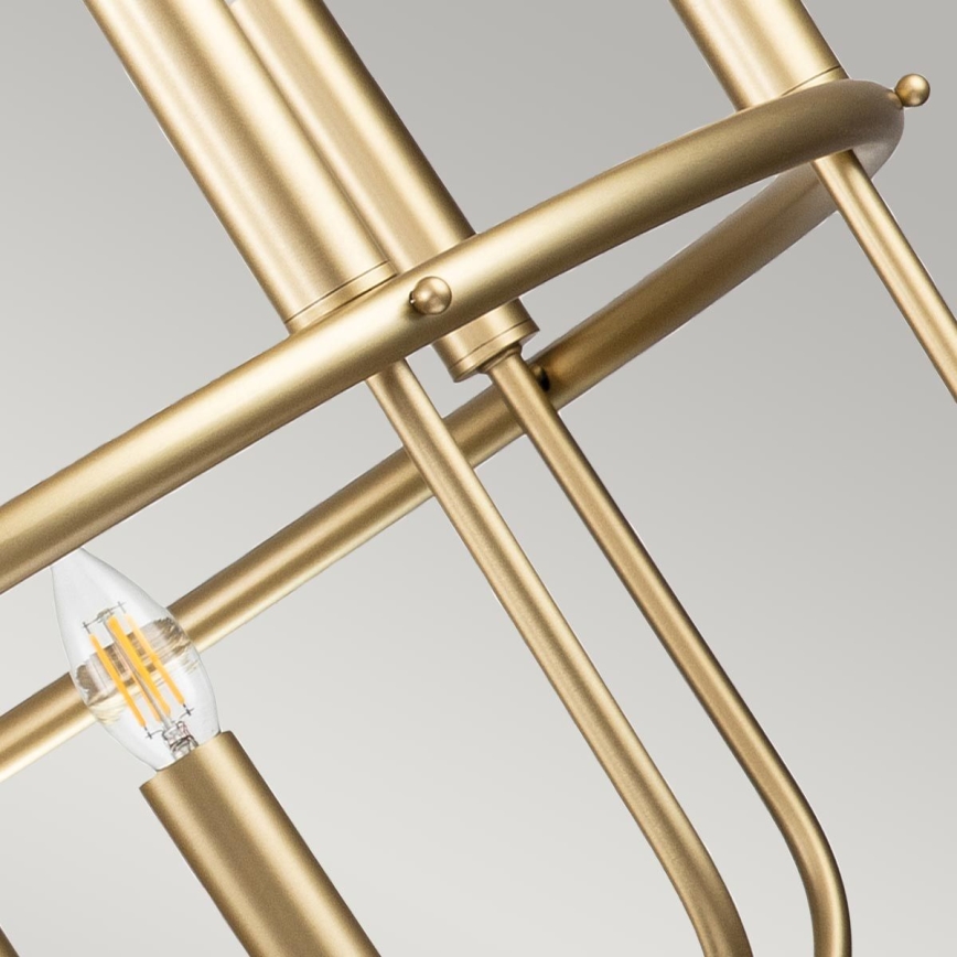 Kichler - Kronleuchter an Kette. CAPITOL HILL 12xE14/40W/230V goldfarben