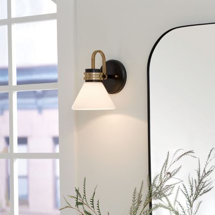 Kichler - LED-Badezimmer-Wandleuchte FARUM 1xG9/3W/230V IP44 schwarz/Messing