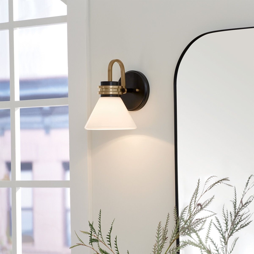 Kichler - LED-Badezimmer-Wandleuchte FARUM 1xG9/3W/230V IP44 schwarz/Messing