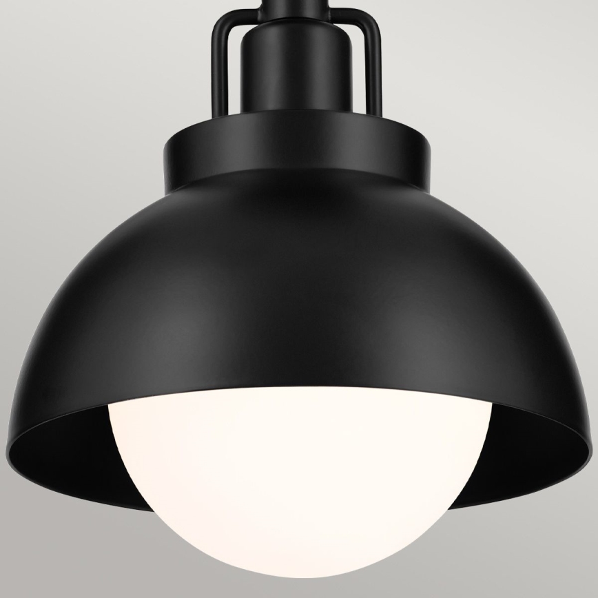 Kichler - Wandleuchte NIVA 1xE27/40W/230V schwarz